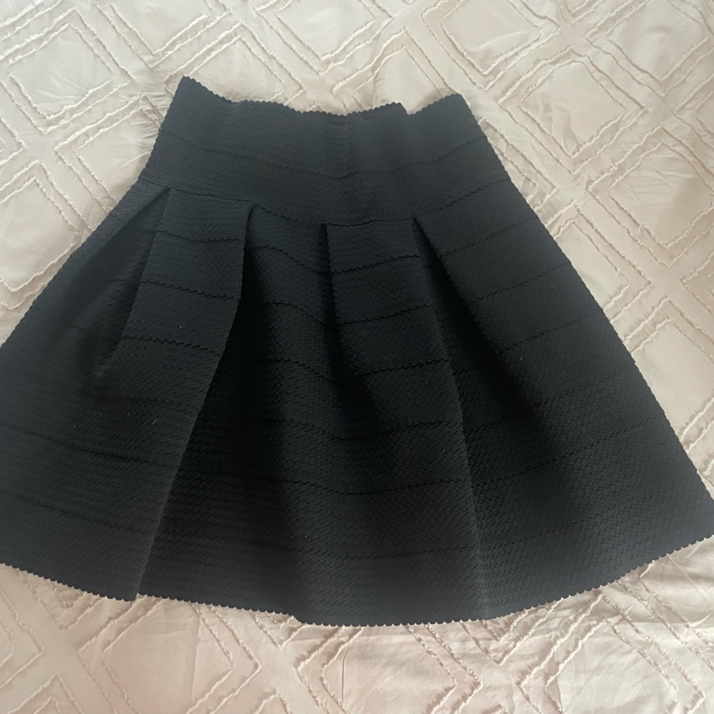 H&M Black A-Line Skirt